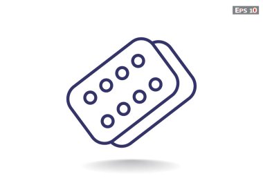 Bandaj sıva basit web simgesi