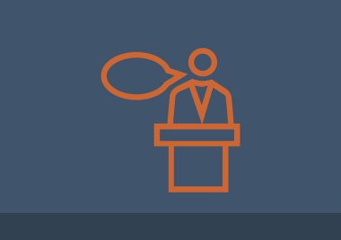 hoparlör simgesi silüeti