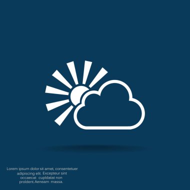 bulutun arkasında güneş