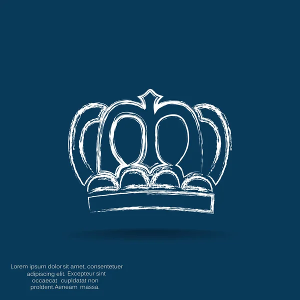 Crown web icon — Stock Vector