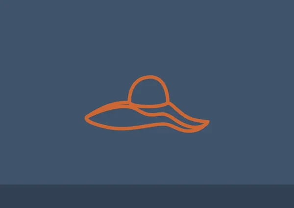 Şapka web simgesi — Stok Vektör