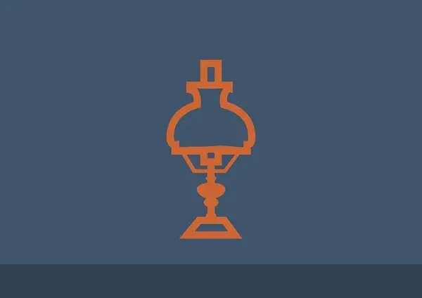 Icono de lámpara simple — Vector de stock