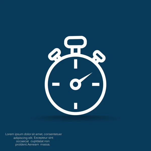 Simple icône web chronomètre — Image vectorielle