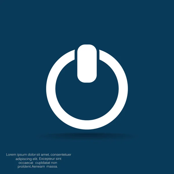 Inicio de sesión / apagado, icono web — Vector de stock