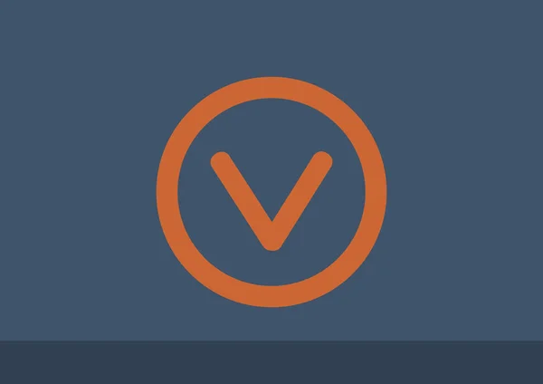 Marca de verificación icono web — Vector de stock