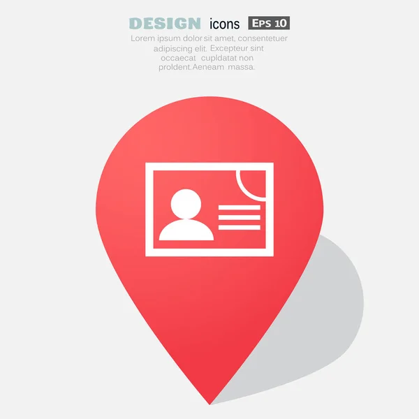Icono de tarjeta ID — Archivo Imágenes Vectoriales