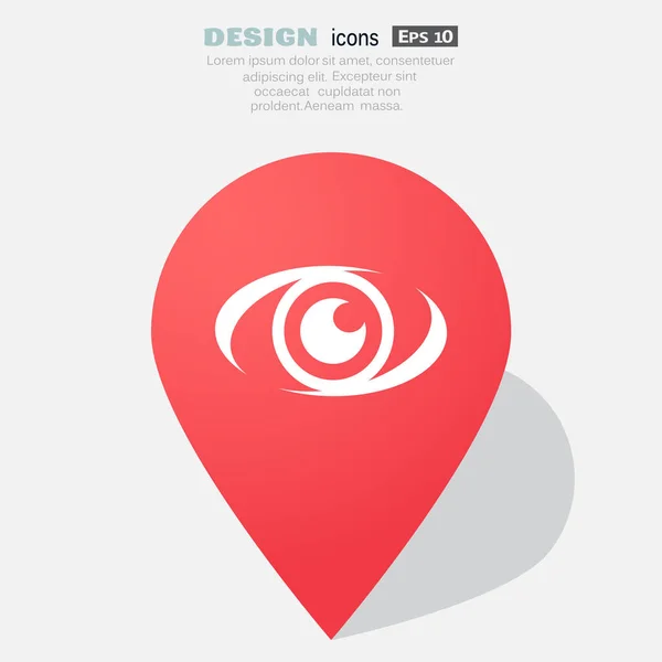 Ojo icono web — Archivo Imágenes Vectoriales