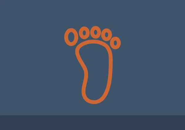 Foot web icon — Stock Vector