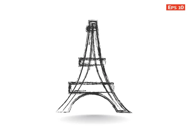 Icono de torre eiffel — Archivo Imágenes Vectoriales