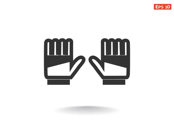 Goalkeeper gloves icon — Stock Vector