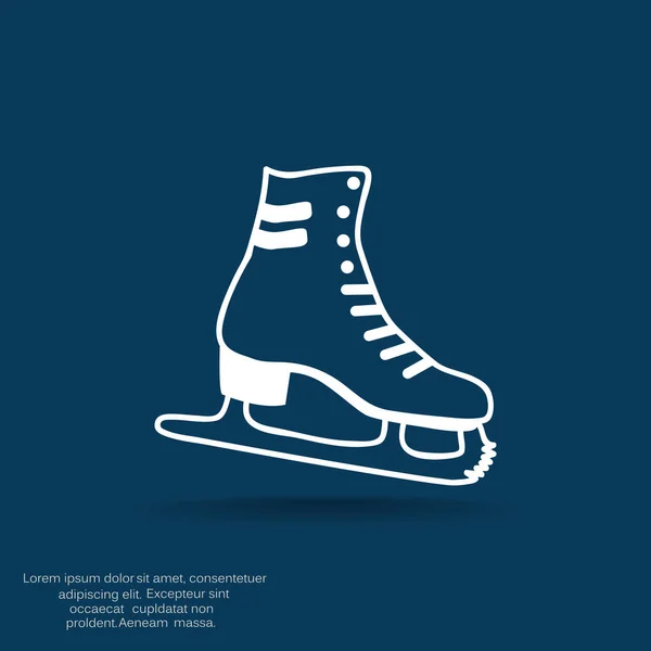 Skate παπούτσι εικονίδιο web — Διανυσματικό Αρχείο