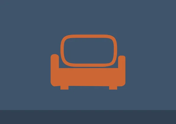 Sofa web pictogram — Stockvector