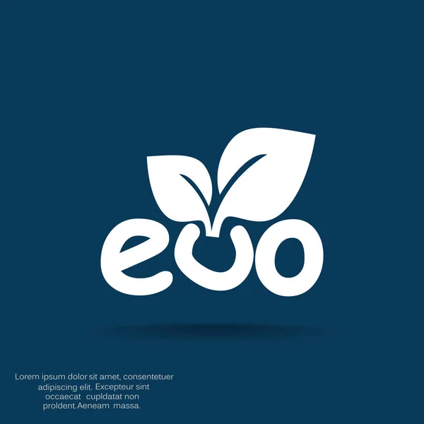 Icône web éco signe — Image vectorielle