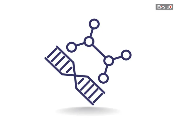 DNA-nettikon – stockvektor