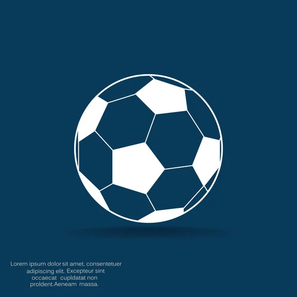 Εικονίδιο web μπάλα ποδοσφαίρου — Διανυσματικό Αρχείο