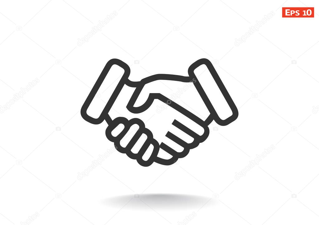 Handshake icon web icon  Stock Vector   LovArt 129384714