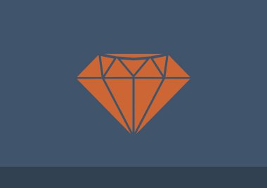 Basit mücevher simgesi