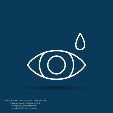 Basit simge göz damlası