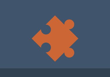 Bulmaca öğesi basit web simgesi