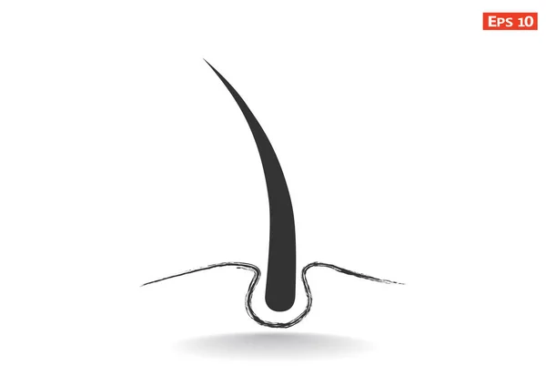 Icono web de pelo — Vector de stock