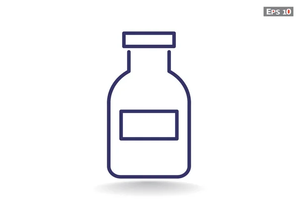 薬瓶の web アイコン — ストックベクタ