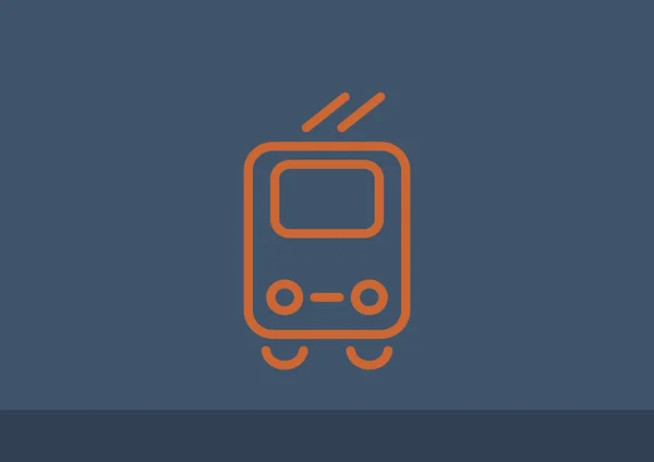 Ikona webové trolejbus — Stockový vektor