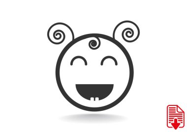 Mutlu kız web simgesi