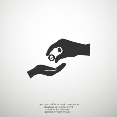 sadaka, web simgesi vermek