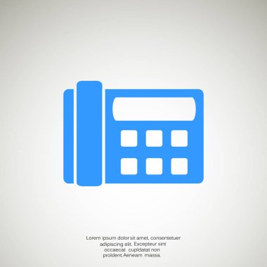 Faks telefon web simgesi