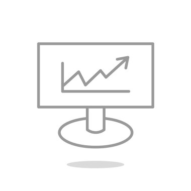 iş büyüyen grafik sunum simgesini