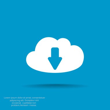 Bulut dosya karşıya yükleme simgesi