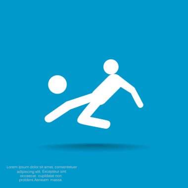 Futbol oyuncu siluet