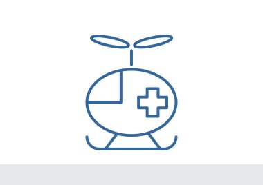 Helikopter basit simgesi