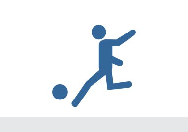 Futbol oyuncu siluet