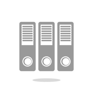 Belge klasörleri basit simgesi