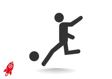 Futbol oyuncu siluet