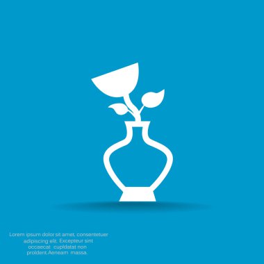 Gül vazo simgesi