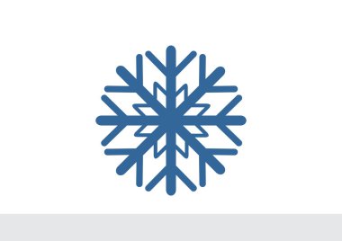 Kar tanesi basit web simgesi