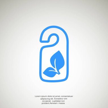 Eko etiket simge asılı