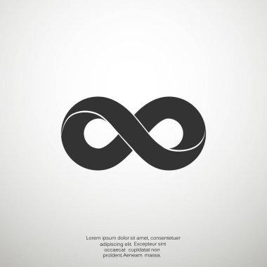 infinity sign icon clipart