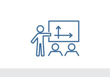 iş büyüyen grafik sunum simgesini