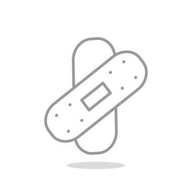 Bandaj sıva basit web simgesi