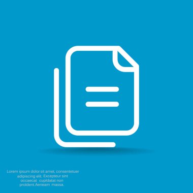 Belge dosya basit web simgesi