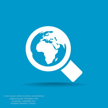 Basit büyüteç simgesini