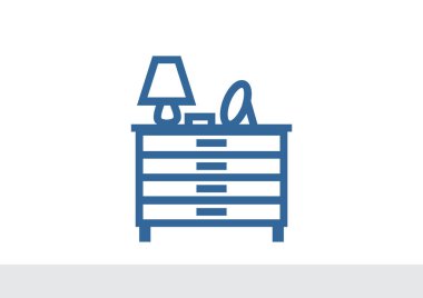 Komodinin düz simgesi