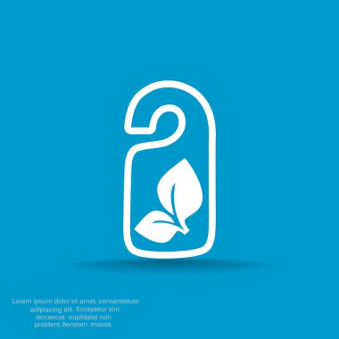 Eko etiket simge asılı