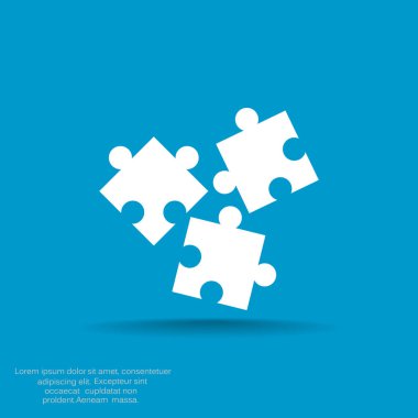 Bulmaca öğeleri basit web simgesi