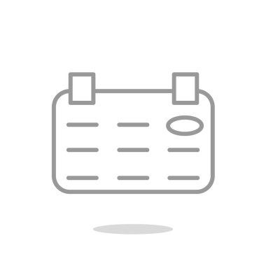 Takvim basit web simgesi yaprak