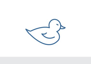 Basit oyuncak ördek simgesi