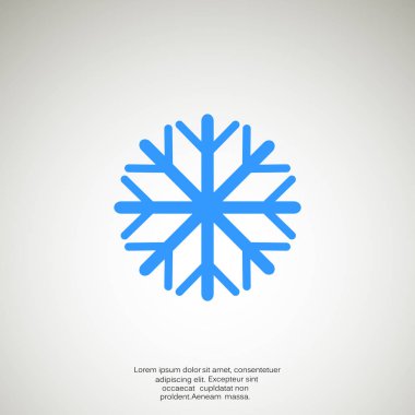 Kar tanesi basit web simgesi